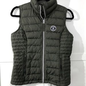 A&F Green Vest Medium